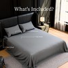 Hachikiko 4-Piece Luxury Microfiber Bed Sheets Set - Ultra-Soft, Fade & Wrinkle Resistant Bedding - 3 of 4