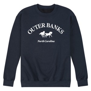 Men's - Instant Message - Outer Banks North Carolina Graphic Fleece Sweatshirt - 1 of 4