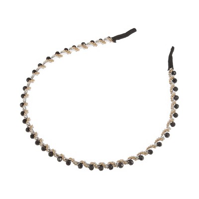 Unique Bargains Women's Faux Crystal Headband 0.20" Wide 1Pc