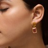SOHI Women's Azure Blue:Blush Pink The Éléanor Drop Earrings - 4 of 4