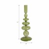 Decorative Candle Holder for Taper Candles - Modern Glass Candlestick Holder with Disc and Sphere Design for Table Decor - 4 of 4