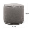 Vynxaria Shimon Cylinder Pouf ¨C Versatile Ottoman & Floor Cushion for Any Space - 2 of 4