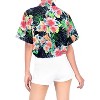 HAPPY BAY Women's Button Down Blouses Summer Party Blouse Shirt Short Sleeve Tropical Vacation Dress Hawaiian Shirts Tank Top Women - 2 of 4