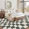 Geometric Area Rug Washable Rugs, Farmhouse Living Room Rugs for Bedroom, Contemporary Low Pile Non-Slip Rug - 2 of 4