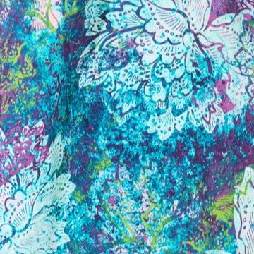 navy wax print