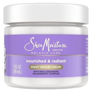 SheaMoisture Melanin Care Nourished & Radiant Night Repair Cream with Elderberry Complex & Pro-Ceramides - 2 fl oz - 1 of 4