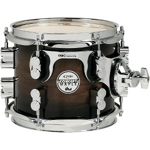 PDP by DW Concept Exotic Series Walnut to Charcoal Burst, Suspended Tom 8 x 7 in. - 1 of 1