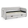 NicBex 80.5" Daybed with Storage Twin Size Day Bed with Trundle and 2 Spacious Drawers for Bedrooms and Living Rooms - 4 of 4