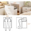 ORRD 3-in-1 Makeup Vanity Desk with Glass Top & Charging Station | Vanity Set with Mirror, 3 Drawers & Stool - 3 of 4