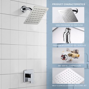 WOWOW Single Handle 7-Spray Patterns Shower Faucet 1.8 GPM with Corrosion Resistant in - 1 of 4
