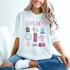Simply Sage Market Women's London Travel Chart Short Sleeve Garment Dyed Tee - 2 of 2
