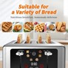 WHALL 4 Slice Toaster, Stainless Steel Toaster, Toasters 4 Slice With Wide Slots, Touchscreen Display, Bagel, Defrost, Cancel Functions - 3 of 4