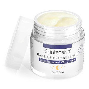 Skintensive Bakuchiol + Retinol Dual Renewal PM Cream Unscented Facial Moisturizer Cream 1.6 oz. Jar 1 Count - 1 of 4