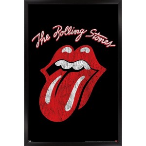 Trends International Rolling Stones - Classic Logo Framed Wall Poster Prints - 1 of 4
