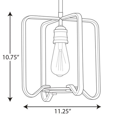 Gilded Iron Black LED Mini Farmhouse Pendant Light