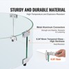 VEVOR Fire Pit Wind Guard, 29 x 8 inch Round Glass Flame Shield, 0.24-Inch Thick Fire Table Accessory, Tempered Glass Flame Guard, Transaprent - 4 of 4