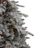 Northlight Real Touch™️ Medium Saratoga Spruce Flocked Artificial Christmas Tree - 7.5' - Clear Lights - 4 of 4