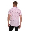 Canada Weather Gear Men’s Seersucker Short Sleeve Shirt with Allover Palm Print – Lightweight Button-Down Casual Shirt - 2 of 4