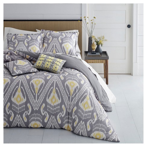 Gray Global Ikat Duvet Cover Set Azalea Skye Target