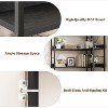 Nasitip L-Shaped Bookshelf Arched Corner Shelf,5-Tier Industrial Large Bookcase with Metal Frame, Etagere Shelf Corner Display Rack,Black - 4 of 4