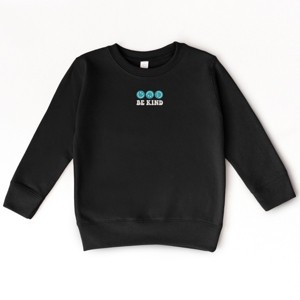 The Juniper Shop SmileyWorld Embroidered Be Kind Turning Smiles Toddler Sweatshirt - 1 of 4