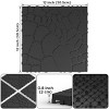 Syemin Carpet Tiles 44pcs Stone Texture Patio Deck Tiles, DIY Module Tiles Floor Tile for Porch Poolside Balcony Backyard, Gray, 12"*12"*0.8" - 3 of 4