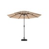 CAVINAS Aluminium 10FT Patio Umbrella with Crank,3 Tier Auto-tilt Market Patio Umbrella for Backyard,Poolside,Deck,Base Not Included - 4 of 4