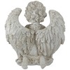 Northlight 9.75" Ivory Angel Boy Kneeling with Dove Outdoor Garden Statue - 4 of 4