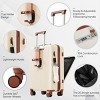 Carry On Luggage with USB Port and Cup Holder, 2-Piece Expandable Travel Set for Airplane Use, 20 Inch Tote Combo - Cuddlewood - 2 of 4