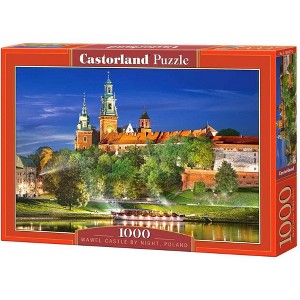 1000 Piece Jigsaw Puzzle, Wawel Castle by Night, Poland, Royal Palace, Adult puzzle, Castorland C-103027-2 - 1 of 4