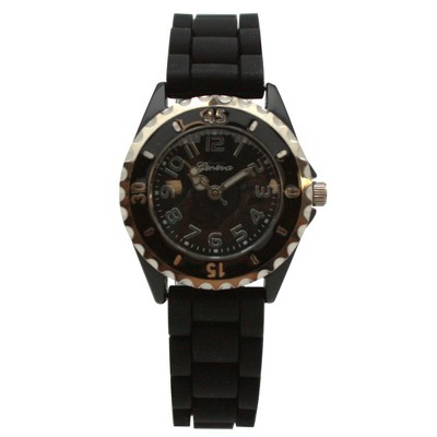 Olivia Pratt Solid Color Silicone Strap Casual Women Watch
