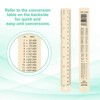 Unique Bargains Aluminum Alloy Rulers with Centimeters Millimeters Inches and Conversion Table 2 Pcs - 4 of 4