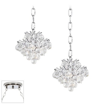 Vienna Full Spectrum Essa Chrome Swag Pendant Chandelier Modern Crystal ...