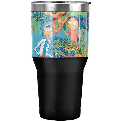 Rick And Morty Botanical Space Rick And Morty Steel Tumbler 30oz Coffee Travel Mug