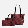 MKF Collection Aylet M Women's Vegan Leather Tote with Matching Mini Bag and Wristlet Purse by Mia K - 2 of 4