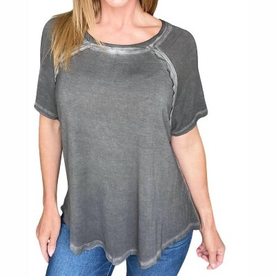 Women's Mineral Wash T Shirt - ZENANA
