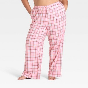 Women's Flannel Wide Leg Pajama Pants - Wild Fable™ - 1 of 3