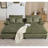 PAGED Modern Recliner Chair, 54.75" W Sofa Chair with 2 Pillows and Adjustable Backrest, Oversized Living Room Chair for Balcony - 2 of 4