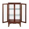 43.5" Curio Display Cabinet, Glass Display Cabinet with Adjustable Shelves, Wooden Storage Cabinet for Kitchen Living Room Bedroom Office - 3 of 4