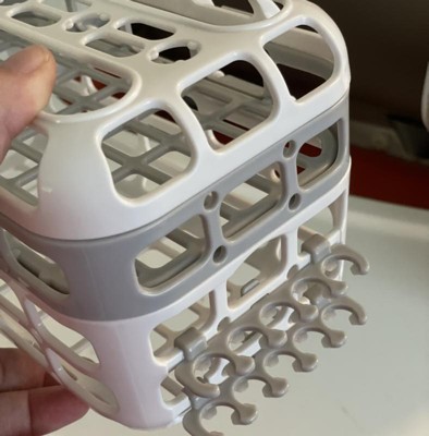 Munchkin High Capacity Dishwasher Basket And Bristle Brush Cleaning Set -  Gray - 2ct : Target