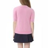 Girls Summer Polo Shirt Short Sleeve Knit School Uniform Blouse V Neck Cable Pullover Sweater Tops 7-10 Years - 4 of 4