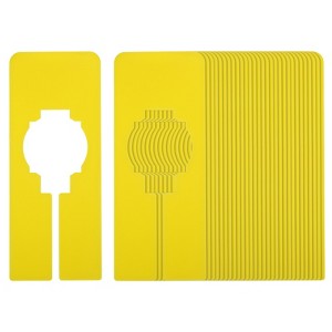 Unique Bargains Rectangle Clothes Dividers Label for Hanging Clothes 30 Pcs - 1 of 4