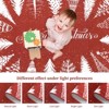 Merry Christmas Welcome Rug, Winter Holiday Decorative Rug Non Slip, Soft Low Pile Accent Decor Rugs for Bedroom Living Room - 4 of 4