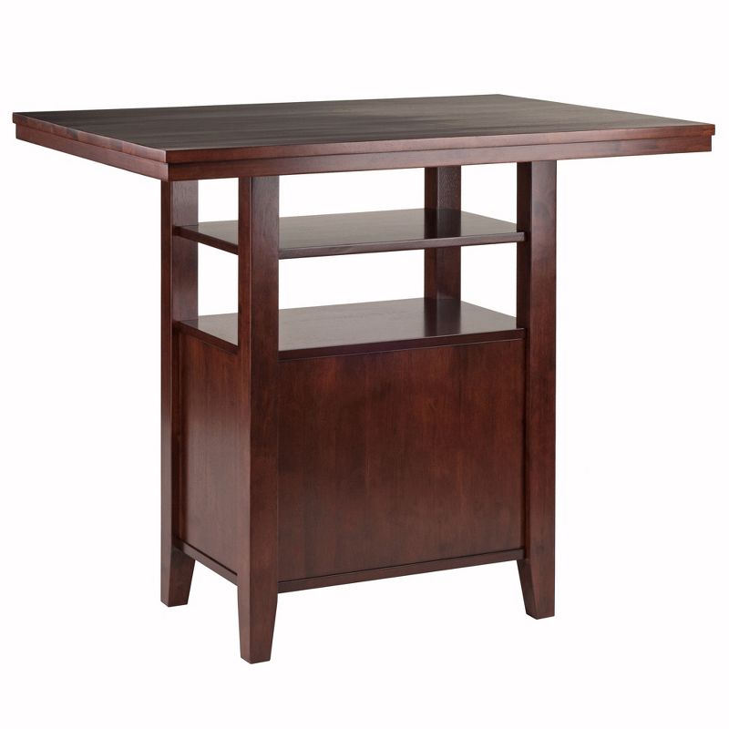 Albany High Table with Cabinet Walnut - Winsome, 6 of 10
