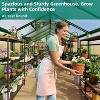 Walk-in Polycarbonate Greenhouse with Adjustable Roof Vent & Lockable Door - Sturdy Aluminum Frame for Outdoor Garden Protection - 2 of 4