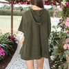 Anna-Kaci Women's Boyfriend Short-Sleeve Hoodie - 2 of 4