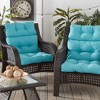 Kensington Garden 2pc 24"x22" Outdoor Seat and Back Chair Cushion Set - 2 of 4