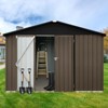 NicBex 10ft�12ft Outdoor Storage Sheds Metal Garden Sheds for Garden Tools, Bikes, Durable and Weather-Resistant - image 2 of 4