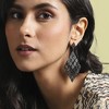 SOHI Women's Ombre Rhombus Drop Earrings - 3 of 4