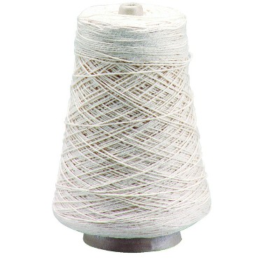 Creativity Street Cotton 4-Ply Heavy Warp Yarn Cone, 800 yd, Natural Creamy White